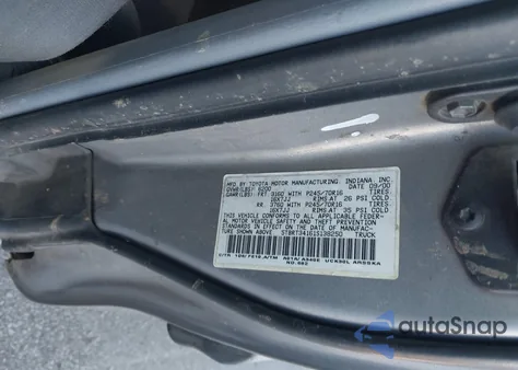 2001 Toyota Tundra Sr5 V8 from USA, damaged, VIN 5TBRT34161S138250